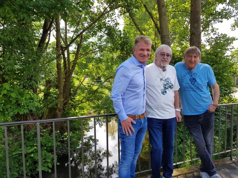 Die Amigos und Moderator Ingo Blenn