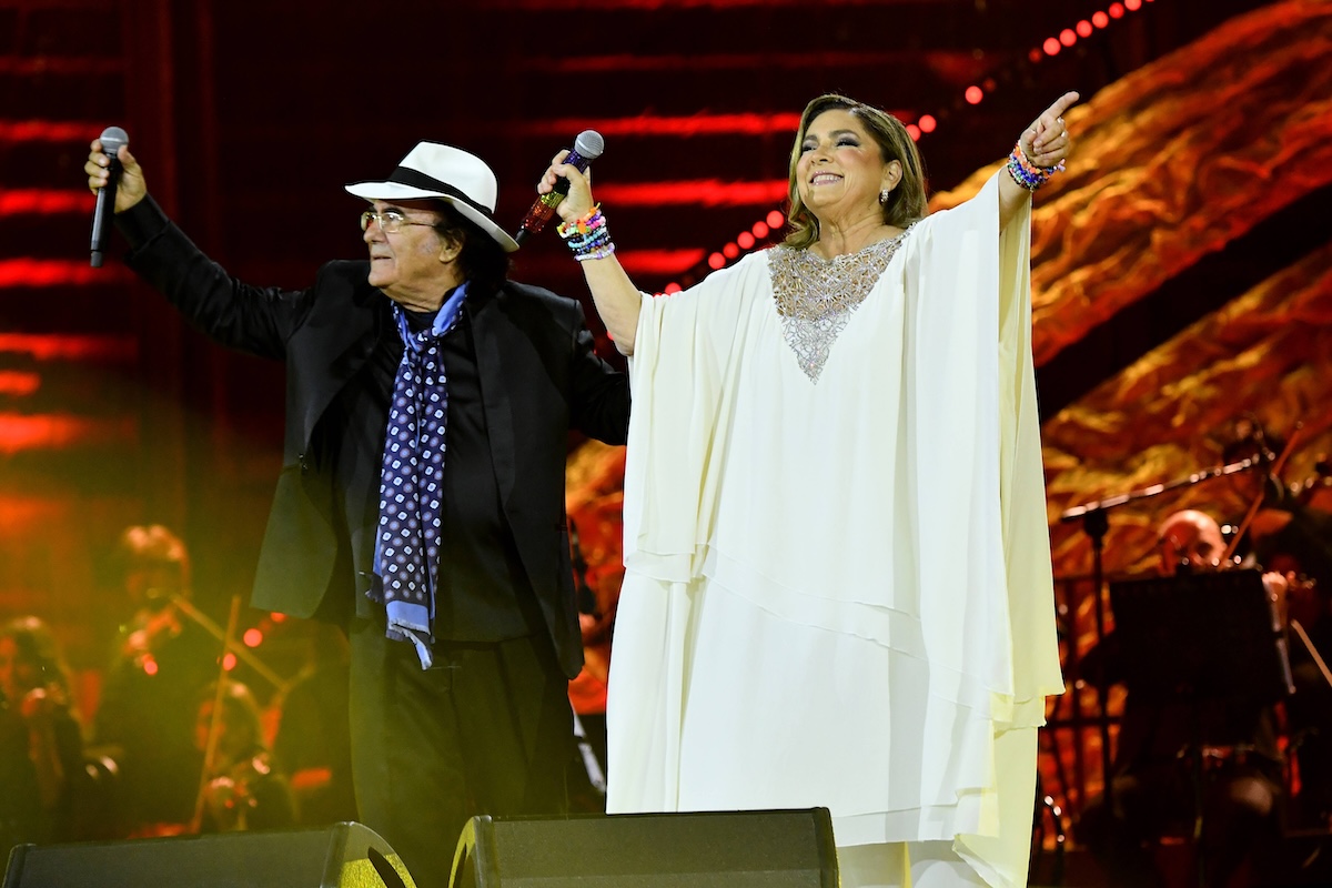 Verona: Verona Arena. 4 times 20 . Albano birthday . In the photo: Al Bano and Romina Power PUBLICATIONxNOTxINxITA Copyright: xMaurizioxD Avanzox/xipa-agency.nx/xMaurizioxDxAvanzox IPA_IPA38166810