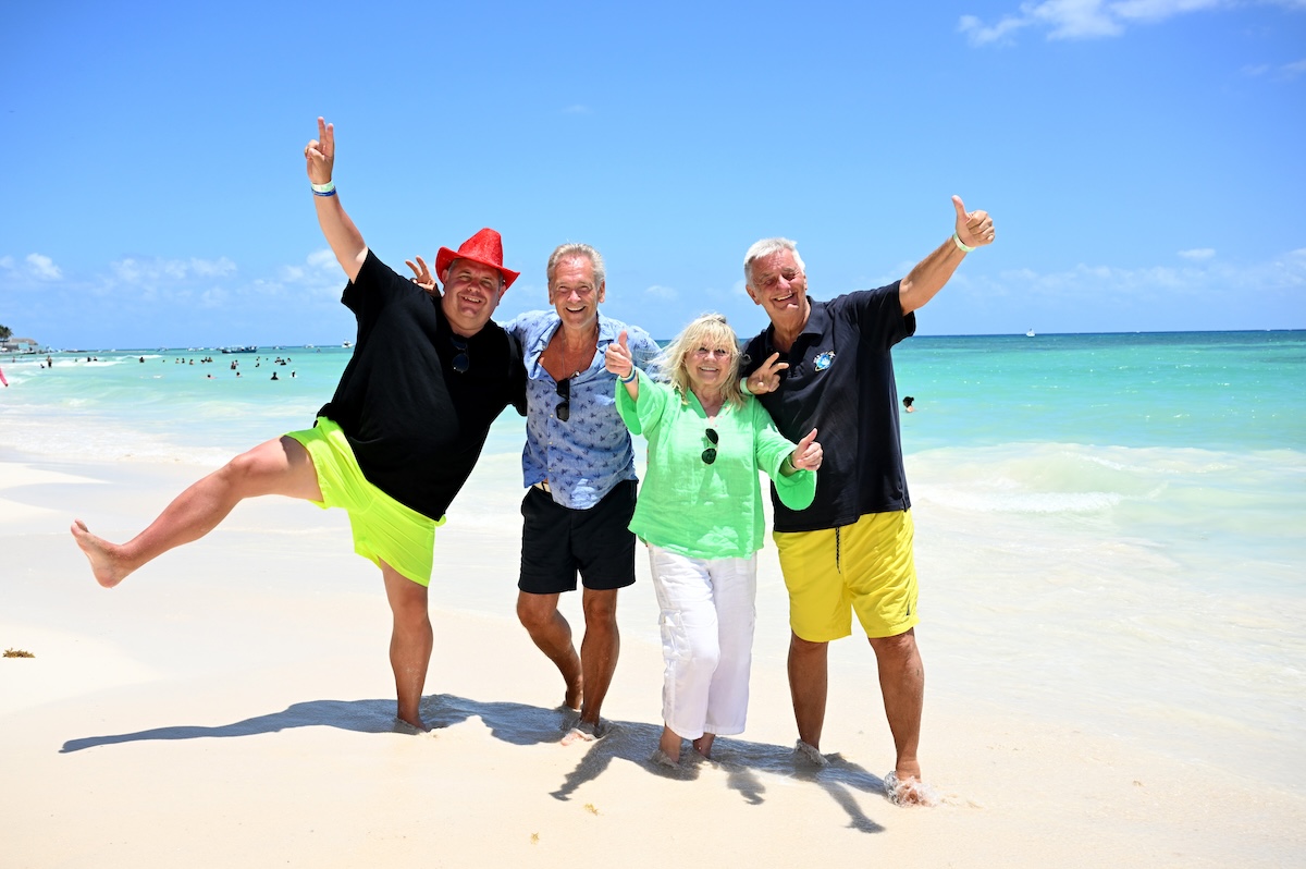  Markus Becker / Olaf Berger / Gaby Baginsky / Reiner Meutsch / Die Nacht des Deutschen Schlagers zugunsten der der Stiftung „Fly and Help“ in Mexiko im Hotel Blue Esmeralda / / Playa del Carmen / April 2024 / Foto: ABR Pictures/W.Breiteneicher