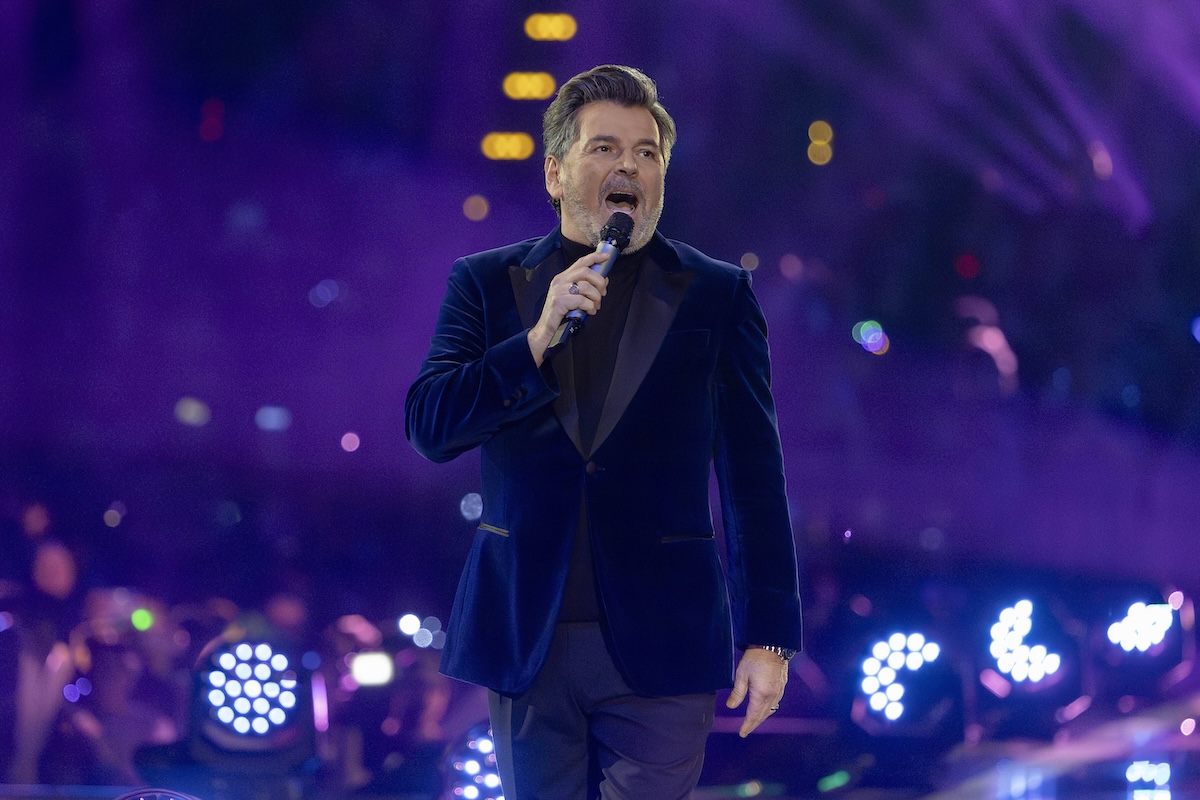 Auftritt von S‰nger Thomas Anders in der TV-Show Schlager Champions - Das groﬂe Fest der Besten, pr‰sentiert von Moderator und S‰nger Florian Silbereisen live aus dem Velodrom Berlin. *** Performance by singer Thomas Anders in the TV show Schlager Champions Das groﬂe Fest der Besten, presented live from the Velodrom Berlin by presenter and singer Florian Silbereisen