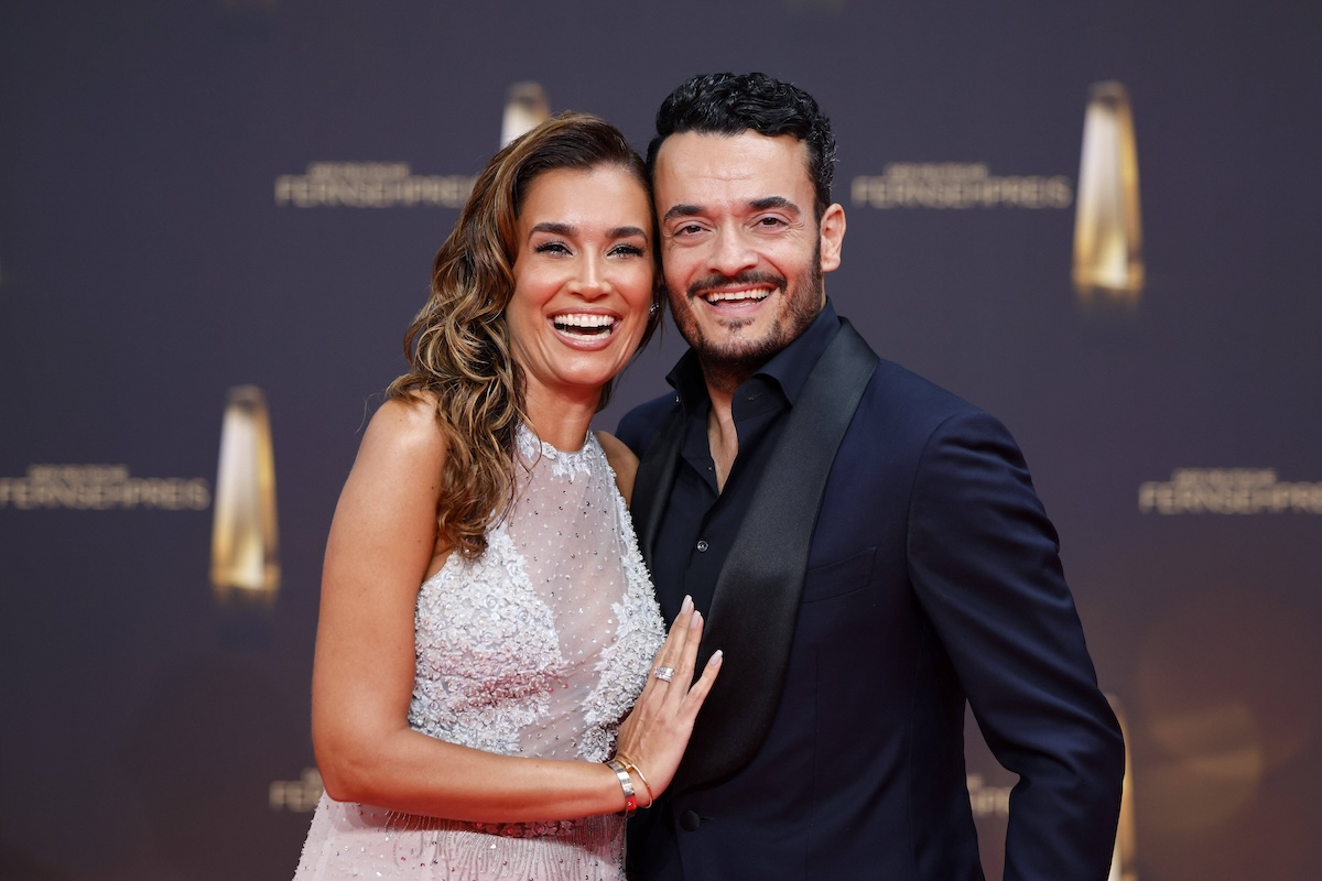 Moderatorin Jana-Ina Zarrella und S‰nger Giovanni Zarrella bei der Deutsche Fernsehpreis 2022 - Die TV-Highlights des Jahres in den MMC-Studios in Ossendorf. Kˆln, 14.09.2022 NRW Deutschland *** Presenter Jana Ina Zarrella and singer Giovanni Zarrella at the German Television Award 2022 The TV Highlights of the Year at MMC Studios in Ossendorf Cologne, 14 09 2022 NRW Germany Copyright: xChristophxHardtx