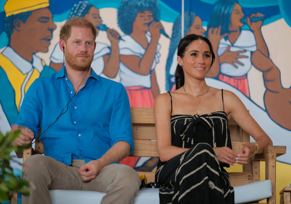 Prinz Harry und Meghan in Kolumbien. Foto: IMAGO / ZUMA Press Wire