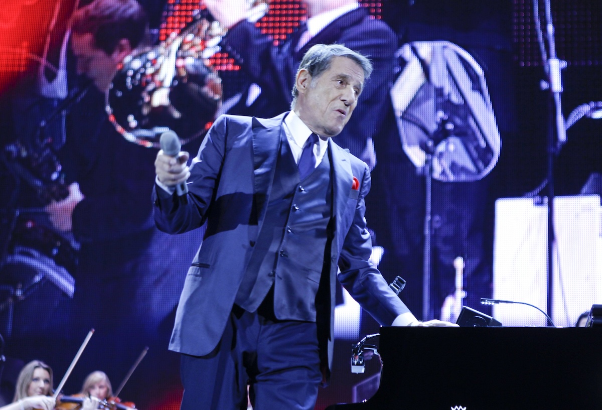 Zurich, Switzerland - December 07, 2014: Concert of Udo Juergens at Hallenstadion Zurich, his last Concert for 2014 Udo Juergens in Concert Zurich Switzerland December 07 2014 Concert of Udo Juergens AT Indoor Stadium Zurich His Load Concert for 2014 Udo Juergens in Concert